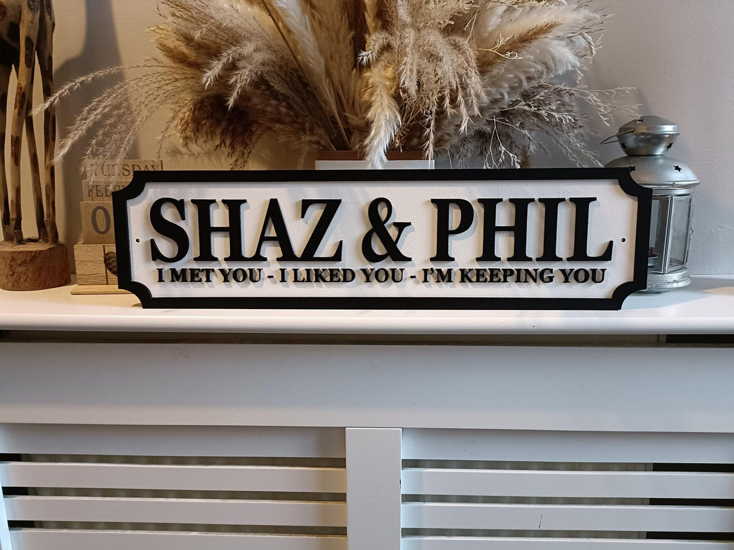 Couples Sign | I met you-I liked you- Im keeping you | personalised wall mount | MDF | Home decor | Gift | Birthday | Wedding | Christmas